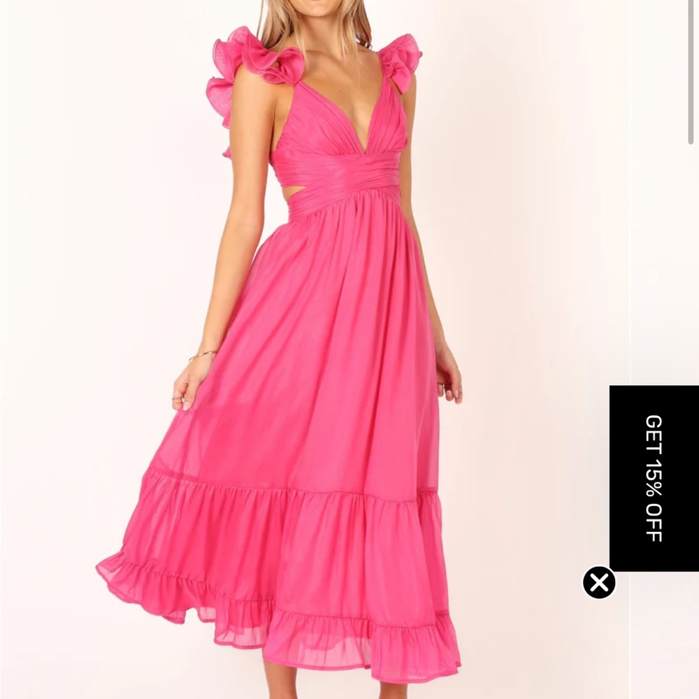 Petal and Pup pink midi dress